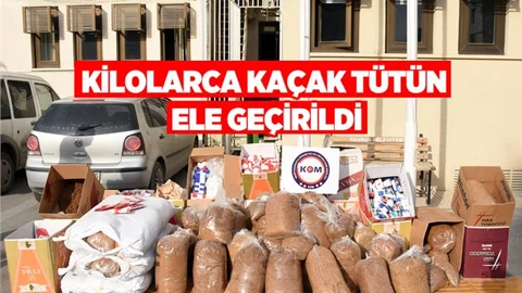 Mersin Tarsus'ta Kaçak Tütün Operasyonu