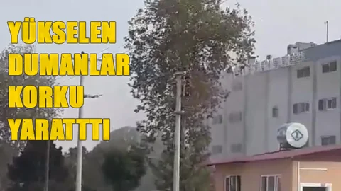 Öğle Saatlerinde Bir Fabrikadan Yükselen Dumanlar Korku Yarattı