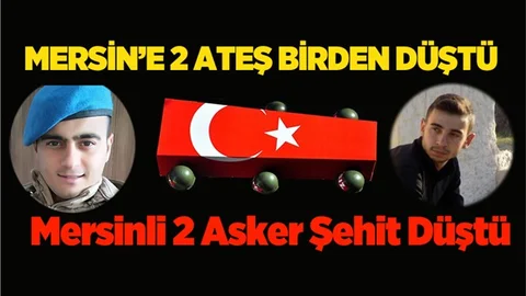 Mersin'e 2 Şehit Acısı Birden Düştü