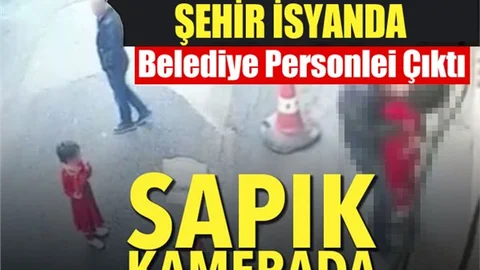 İğrenç Olay! Küçük Kıza Taciz Güvenlik Kamerasında