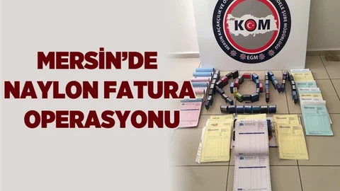 Mersin'de Naylon Fatura Operasyonu