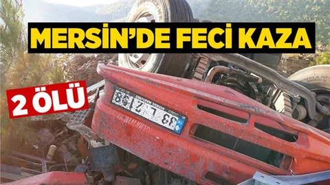 Mersin'de Asit Yüklü Kamyon Devrildi 2 Kişi Hayatını Kaybetti