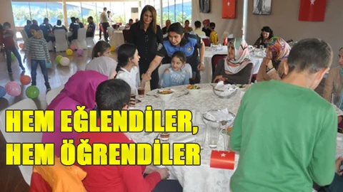 Mersin'de Tedavi Gören Çocuklar, Polis Abla ve Ağabeyleriyle Eğlendi