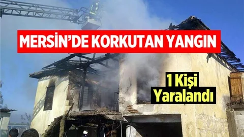 Mersin'de Korkutan Yangın