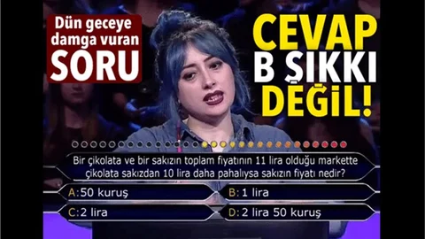 Kim Milyoner Olmak İster'e damga vuran soru!