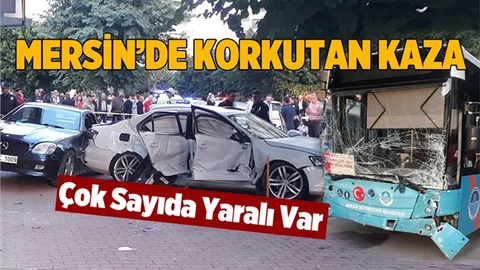 Mersin’de Korkutan Kaza! 5 Kişi Yaralandı