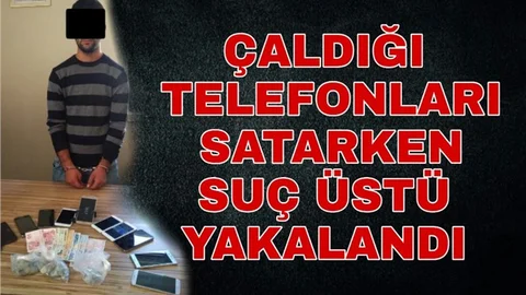 Mersin'de İş Yerinde Cep Telefonu Çalan Zanlı Kıskıvrak Yakalandı