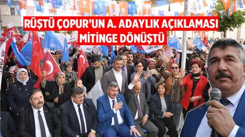 Rüştü Çopur, Tarsus AK Parti’den Aday Adaylığını Açıkladı
