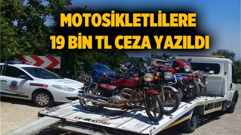 Mersin Motosiklet Sürücülerine 19 Bin Ceza Yazıldı