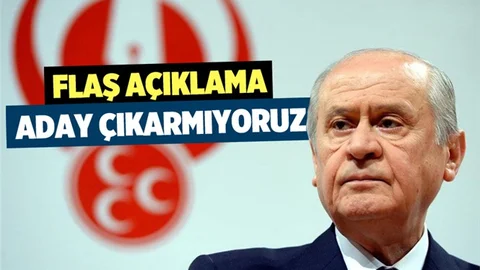 Bahçeli'den Flaş Açıklama "O İllerde Aday Çıkarmıyoruz"