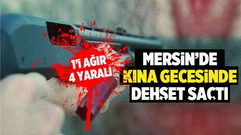 Mersin’de Düğünde Pompalı Tüfek Dehşeti
