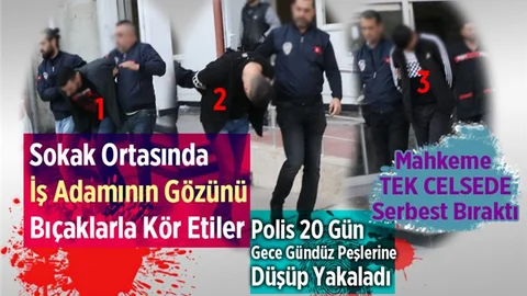 Mersin’de İş Adamının Bir Gözünü Bıçaklarla Kör Eden Zanlılar Serbest Bırakıldı