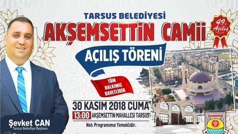 Tarsus Belediyesi 49.'uncu Açılışı Yapacak