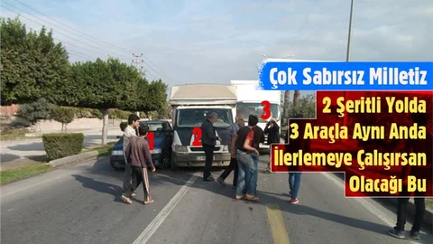 Mersin'de Zincirleme Kaza