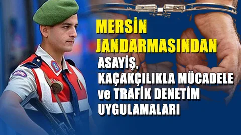 Jandarma'dan Asayiş, Kaçakçılıkla Mücadele ve Trafik Çalışmaları