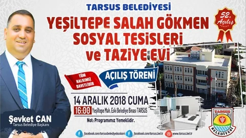 Yeşiltepe Mahallesi Çok Amaçlı Sosyal Tesis ve Taziye Evine Kavuşuyor