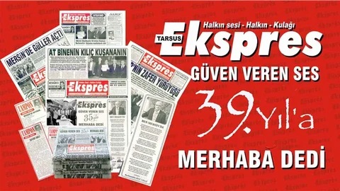 Tarsus Ekspres Gazetesi, 39’uncu Yayın Yılına Girdi