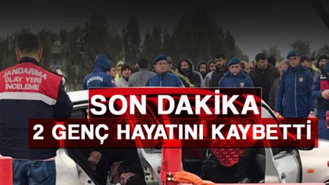 Sulama Kanalına Uçan Araçta 2 Genç Hayatını Kaybetti