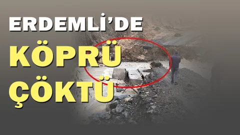 Yağışlara Dayanamayan Köprü Çöktü