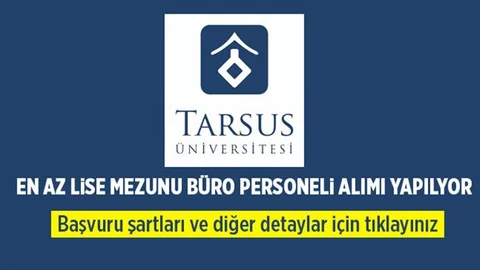 En Az Lise Mezunu Personel Alınacak! Son Başvuru 3 Ocak 2019'da