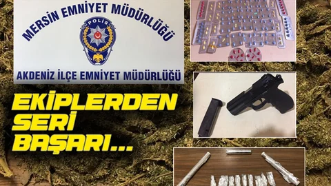 Akdeniz İlçe Emniyet Müdürlüğü Polis Ekiplerinin Seri Başarısı