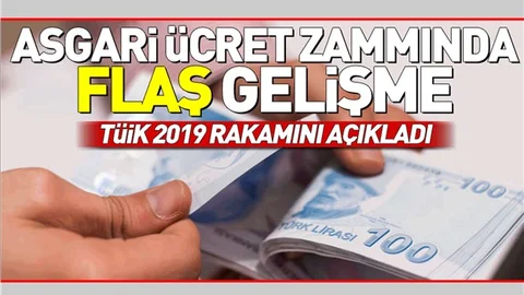 TÜİK 2019 Yılı Asgari Ücret Rakamını Açıkladı! Asgari Ücrette Son Gelişmeler...