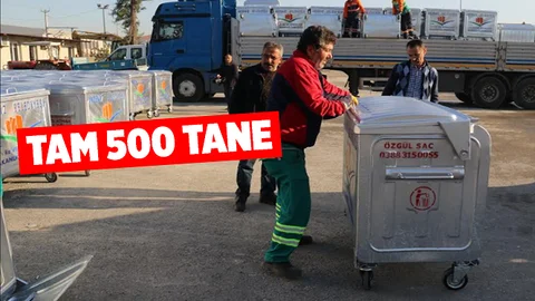 Akdeniz Belediyesi 500 Konteynır Daha Aldı
