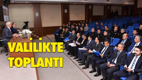 Mersin Valiliğinde Toplantı