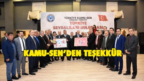 Kamu-Sen'den Teşekkür