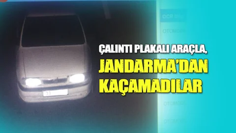 Hırsızlar Çalıntı Plakalı Araçla Kaçamadı!