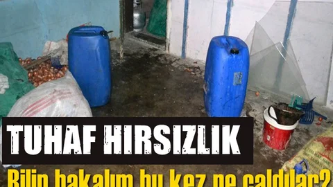 Mersin'de Tuhaf Hırsızlık