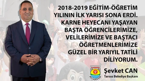 Başkan Can, Tüm Öğrencilere Mutlu Bir Yarıyıl Tatili Diledi