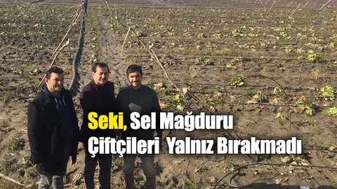 Tarsus Ziraat Odası Başkan Adayı Abdullah Seki, Selden Zarar Gören Tarsuslu Çiftçileri Yalnız Bırakmadı
