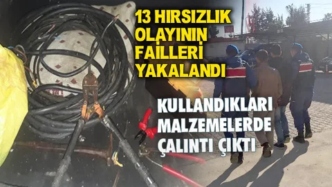 13 Hırsızlık Olayının Faili 2 Kişi Yakalandı