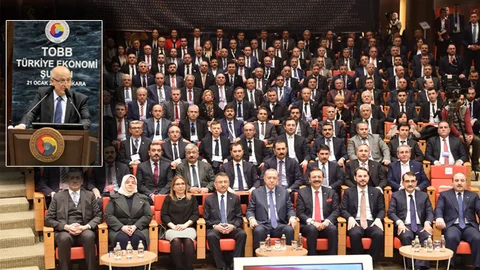 Başkanlar Kızıltan ve İzol, Türkiye Ekonomi Şurasında