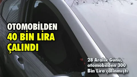 Mersin'de Hırsızlar Otomobilden 40 Bin Lirayı Çaldı