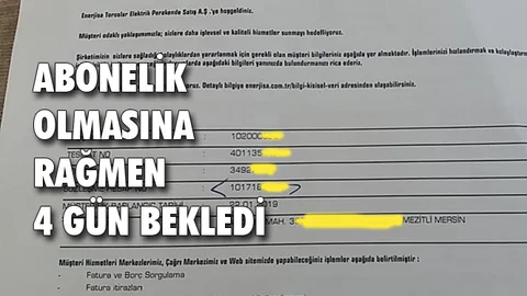 Enerjisa Toroslar Abonelik İşlemini Yapan Hasta Kadının Elektriğini 4. Günde Bağladı İddiası