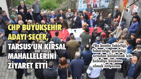 Mersin Büyükşehir Adayı Vahap Seçer, "Bu Kente Refah ve Huzur Getirmek İçin Belediye Başkanı Olmak İstiyorum"