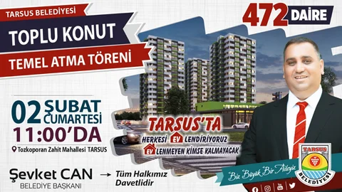 Toplu Konut Projesinin Temeli 2 Şubat’ta Atılıyor