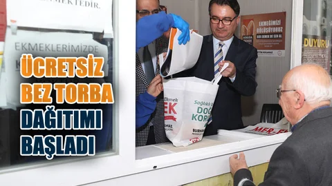 Mersin'deki Ekmek Büfelerinde Ücretsiz Bez Torba Dağıtımı Başladı