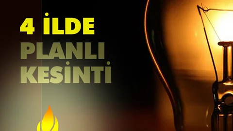 Pazar Günü Elektrik Kesintileri 3 Şubat