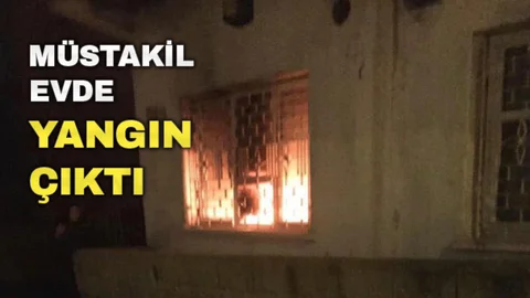 Akşam Saatlerinde Müstakil Evde Yangın Çıktı
