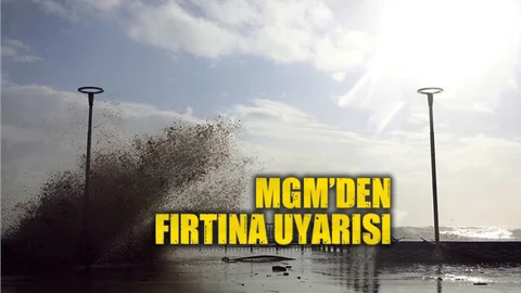 MGM'den Akdeniz ve Ege'ye Fırtına Uyarısı!