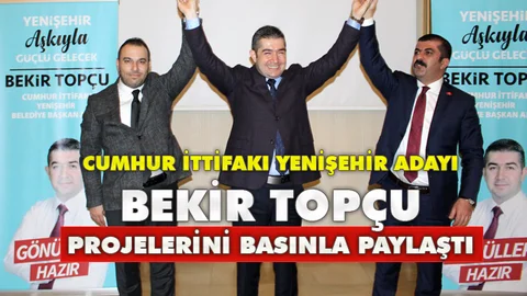 Yenişehir Adayı Bekir Topçu, Basınla İstişare Toplantısı Düzenleyerek Projelerini Paylaştı