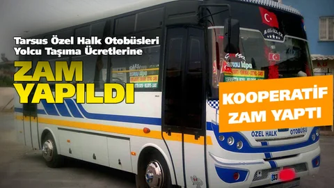 Şehir İçi Yolcu Taşıma Ücretlerine Zam