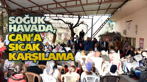 Cumhur İttifakı Tarsus Adayı ve Soğuk Havada Tarsus Belediye Başkanı Can’a Sıcak İlgi