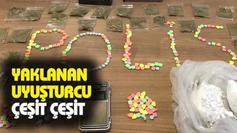 Çeşit Çeşit Uyuşturucu Madde Ele Geçirildi