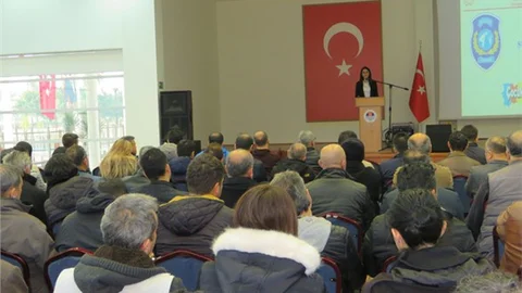 Daha Güvenli Okul ve Çevreleri İçin Personele "Okullarda Güvenlik" Bilgilendirme Toplantısı Yapıldı