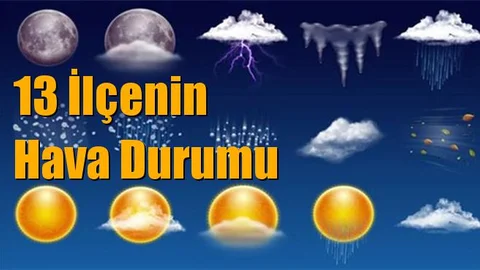 Mersin ve 13 İlçenin 5 Günlük Hava Durumu