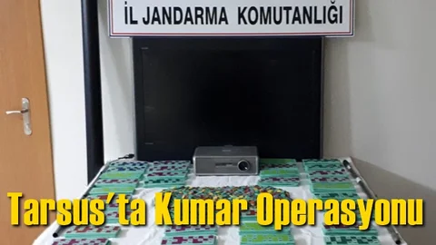 Mersin Tarsus Yenice Mahallesindeki Sendika Binasına Kumar Operasyonu